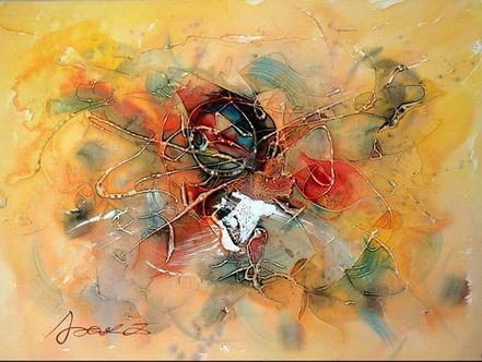 Abstract Color oil painting